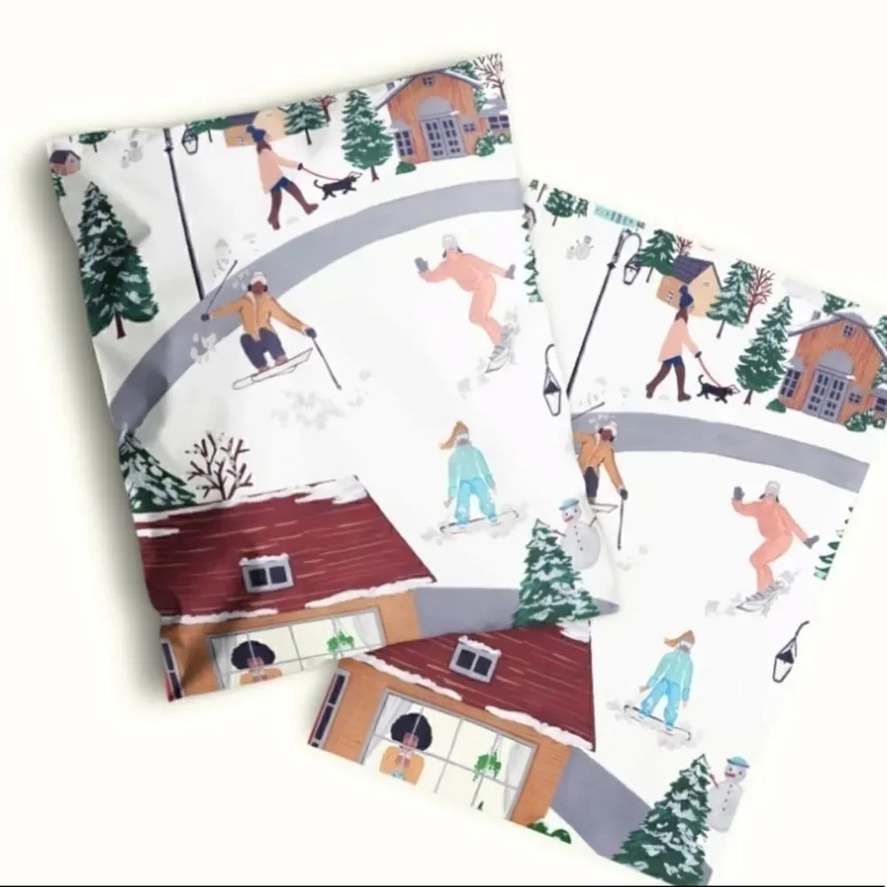 Poly Mailers MIX FUN 6x9 10x13 12.5x15 14.5x19 35 pieces 35 stickers 1.5” size